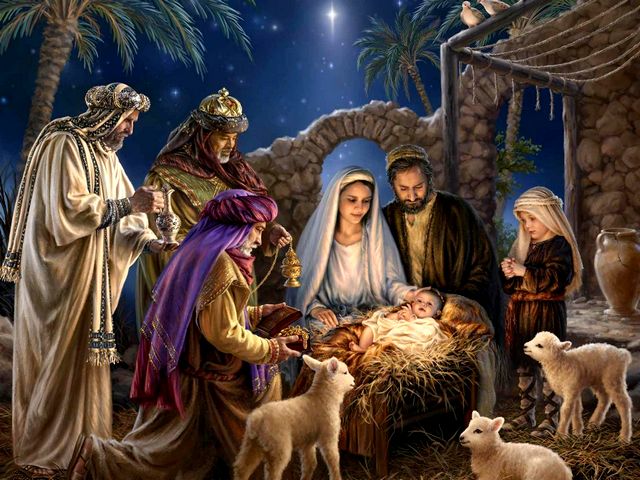 Christmas-Greeting-Card-Nativity-Scene-by-Dona-Gelsinger