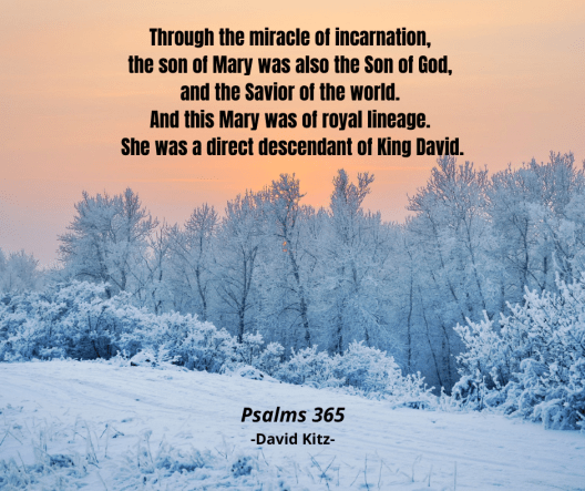 365 Through the miracle of incarnation